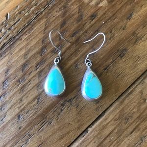 Turquoise and Silver Earrings